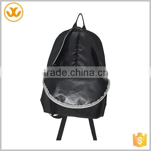Ripstop/PVC material black shoulders young fashion backpack