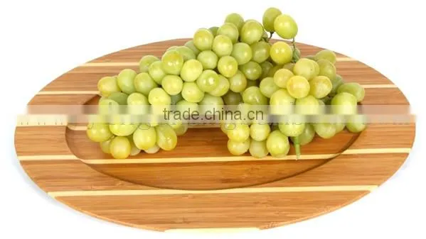 Cheap Bamboo dinner plate round plate wooden plates