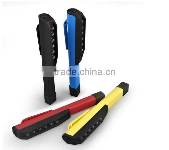 A-OK portable light pen with magnetic clip led work light