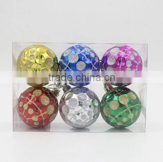 christmas gift box with hexagram design plastic material decoration