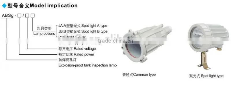 ABSg- Explosion proof tank inspection lamp