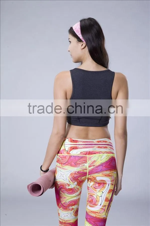 2014 high quality custom design bodybuilding clothing sexy crop tops