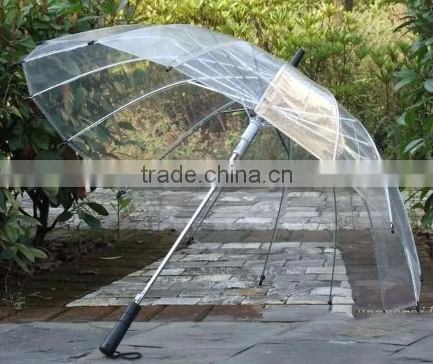 Fashion promotion High Quality Environmental 16 k pvc Plastic Umbrellas Transparen
