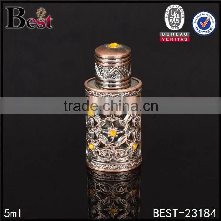 5ml metal glass dropper bottle luxury dropper bottle