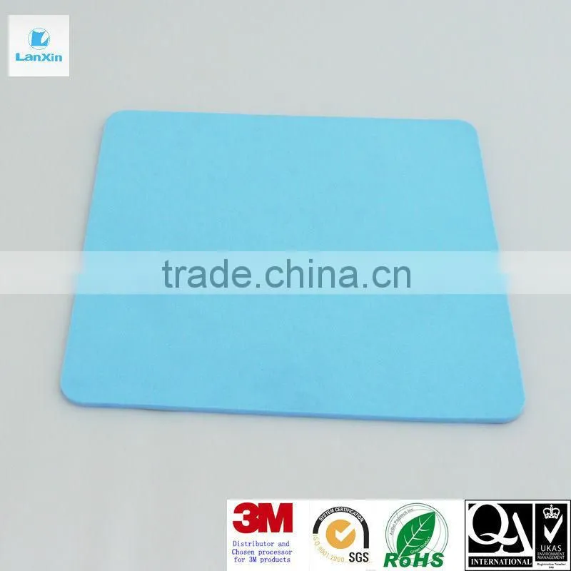 Transparent PC board/sheet with blue film
