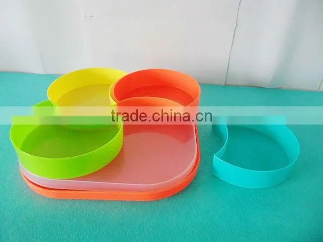 Lovely Plastic Compartment Fruit Tray