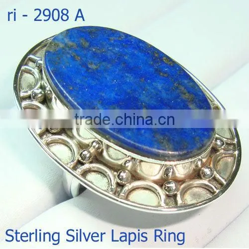 925 Stamped Sterling Silver Rainbow Moonstone Semi Precious Gemstone Ring