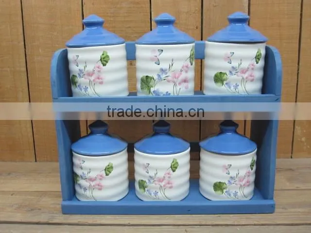 New Ceramic airtight jar with silicon gel