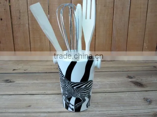 White Ceramic Mug with Black Tree Decal for Office