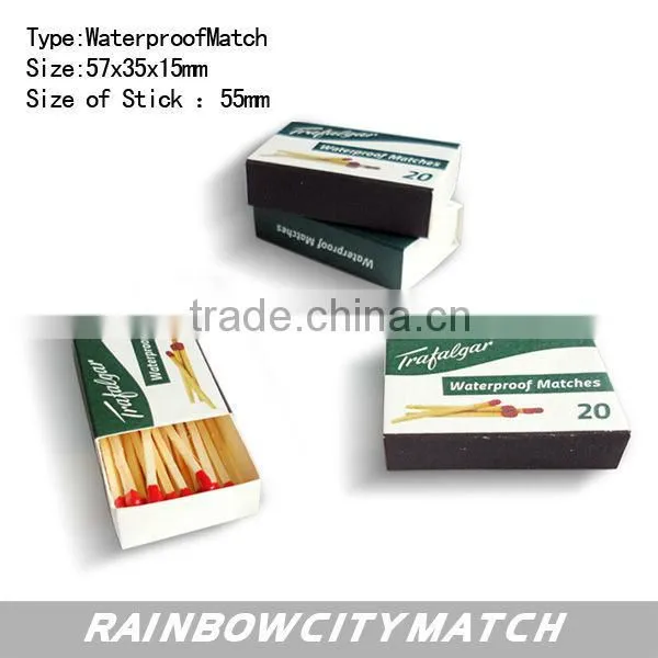 waterproof storm match boxed match match