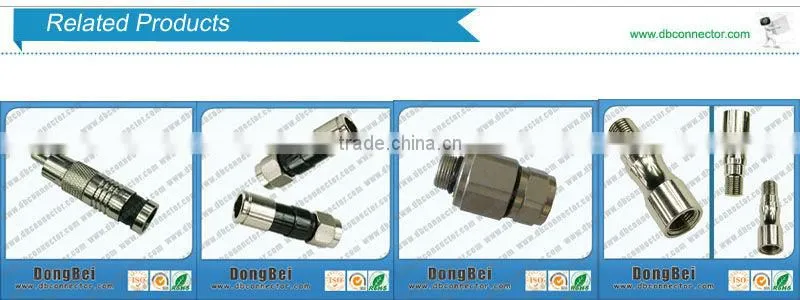 CCTV plastic Audio Video RCA cables coaxial connector