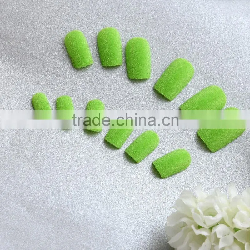 12pcs Velvet artificial nails, fake nail tips for nail art designs ABS nail tips