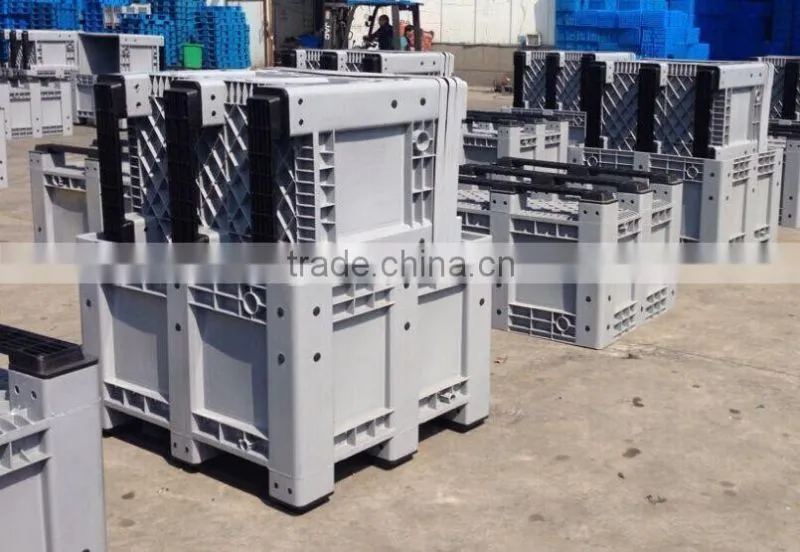 600 Litre plastic pallet box, plastic material pallet container with lid
