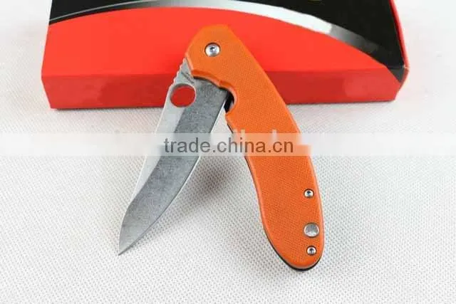 OEM CPM-S30V balde material G10 handle combat folding knife