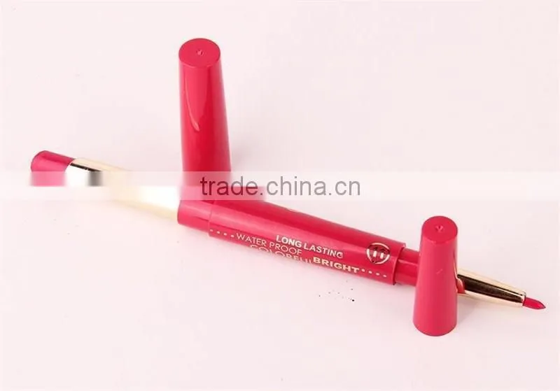 Music Flower Dual Purpose Lipstick&Lip Liner 12 Colors Waterproof Long Lasting Bright Colorful lipstick stick set