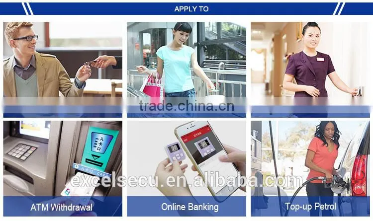 Security shenzhen chip one time password smart card with display