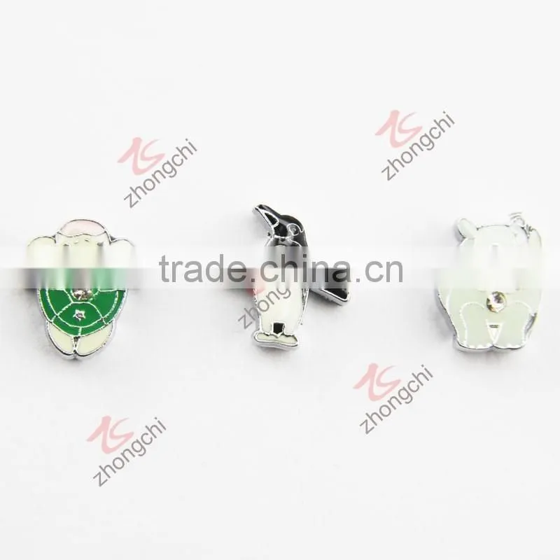8MM zinc alloy enamel epoxy metal animals charms