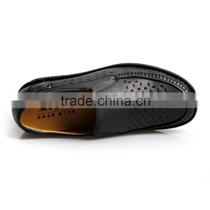 height increasing style genuine leather men shoes casual