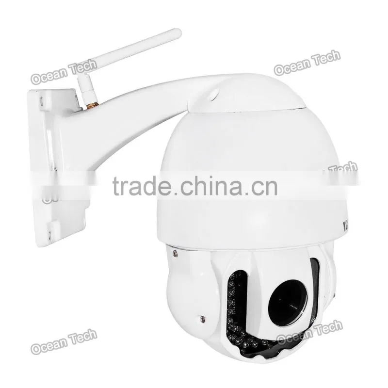 3x optical zoom better night vision IR 40m 1Megapixel H.264 Outdoor hd PTZ ip security camera