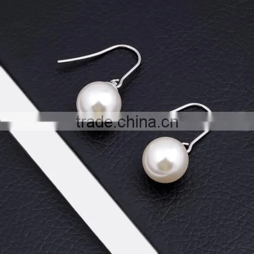 New Arrival Stainless Steel Pearl Drop Earring For Girls