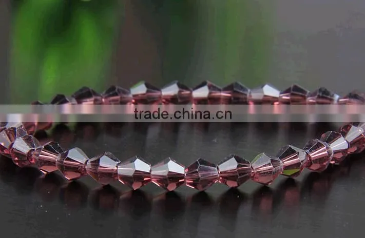 2016 fashion beading clear crystal top quality bicone crystal beads
