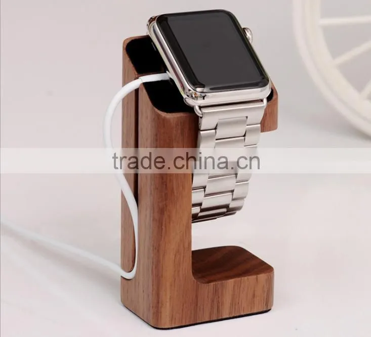 ECO-friendly Natural Wood Stand popular portable charger wooden stand for Apple Watch Stand