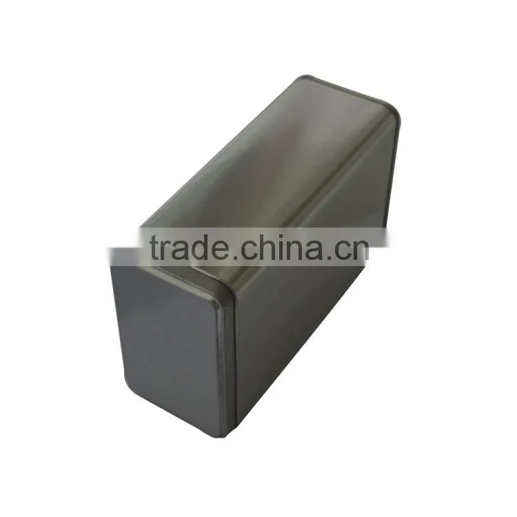 Small square candy mint case tin box with hinge custom emboss lid/tin box
