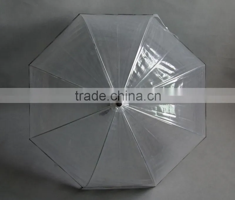 Promotion custom poe umbrella,clear dome shape umbrella