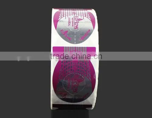 500pcs/roll Nail Art Form Styling Tools Acrylic Tip Guide Gel Extension Sticker Nail Polish Curl Form For Nail Care Professional