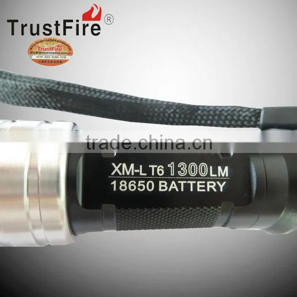 factory sales TrustFire F15-T6 rechargeable zoomable led flashlight outdoor camping led flashlight
