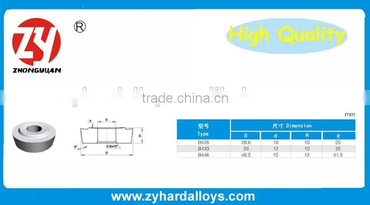 yg6 type B3 Cemented carbide brazed tips