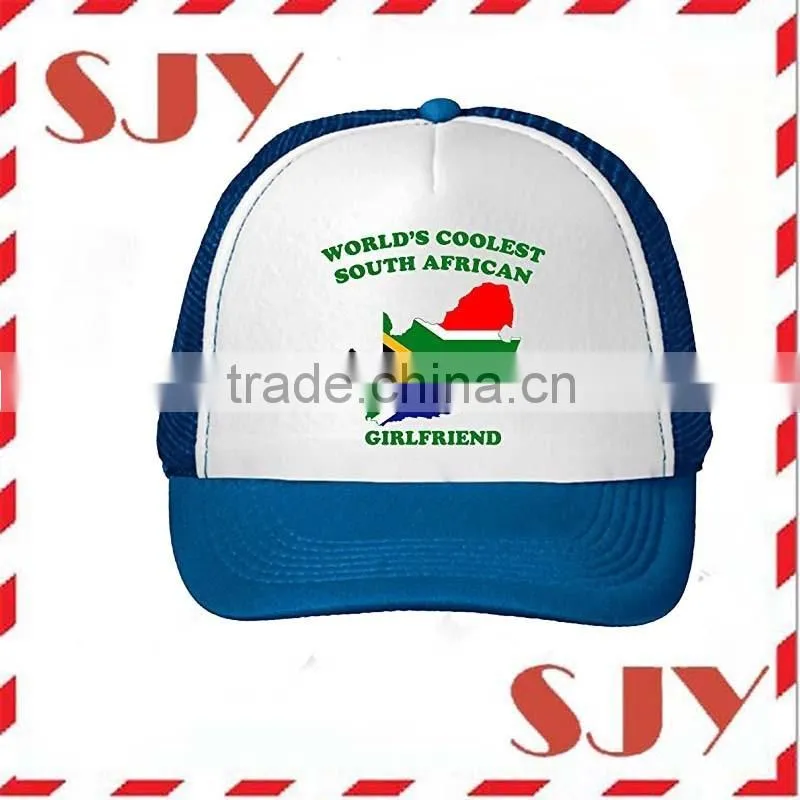South africa foam and mesh kids trucker hat and cap