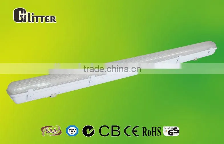 4ft 1200mm 1.2m IP65 SMD2835 CRI>80 110lm/w Tri proof LED Tube Light Fixtures