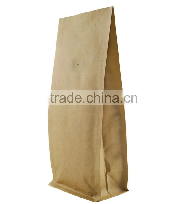 Side gusset coffee bags with valve wholesale packaging bag