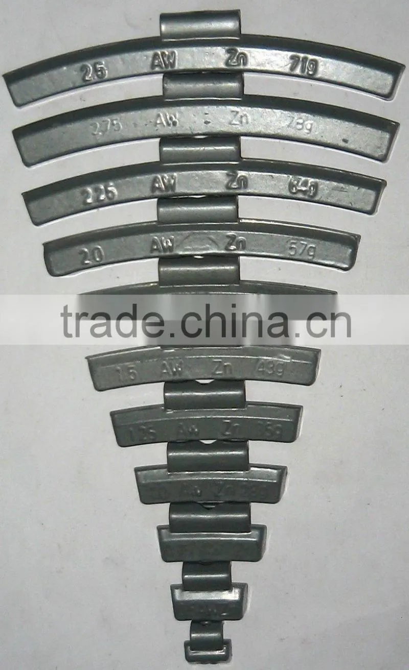 Zinc Clip-on Wheel Weights ZC-3AW