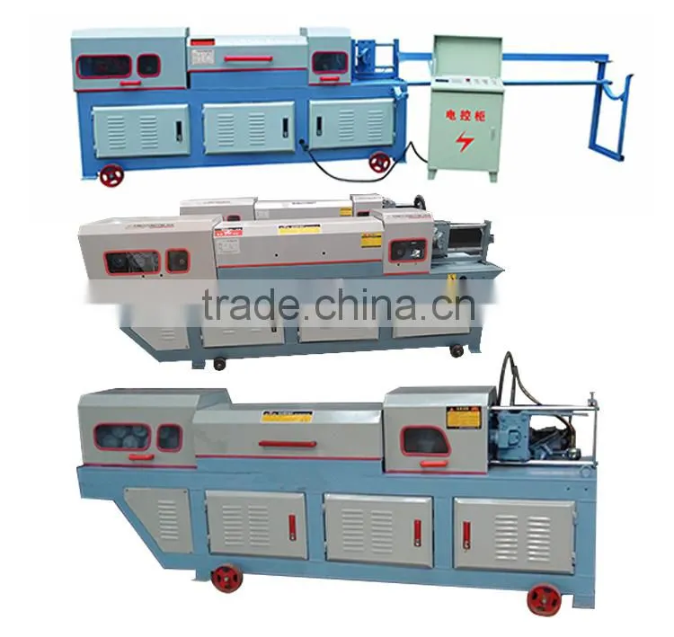 Easy operate wire rod straightening and cutting machine