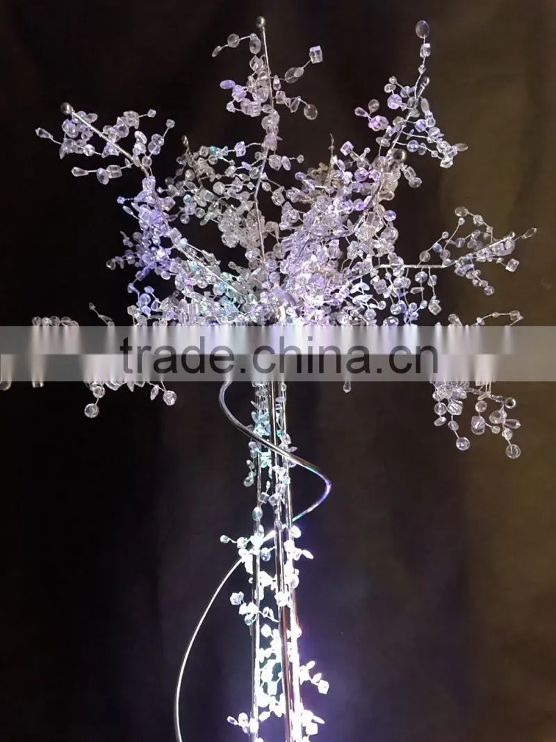LED lighting crystal wish trees for wedding evening decoration