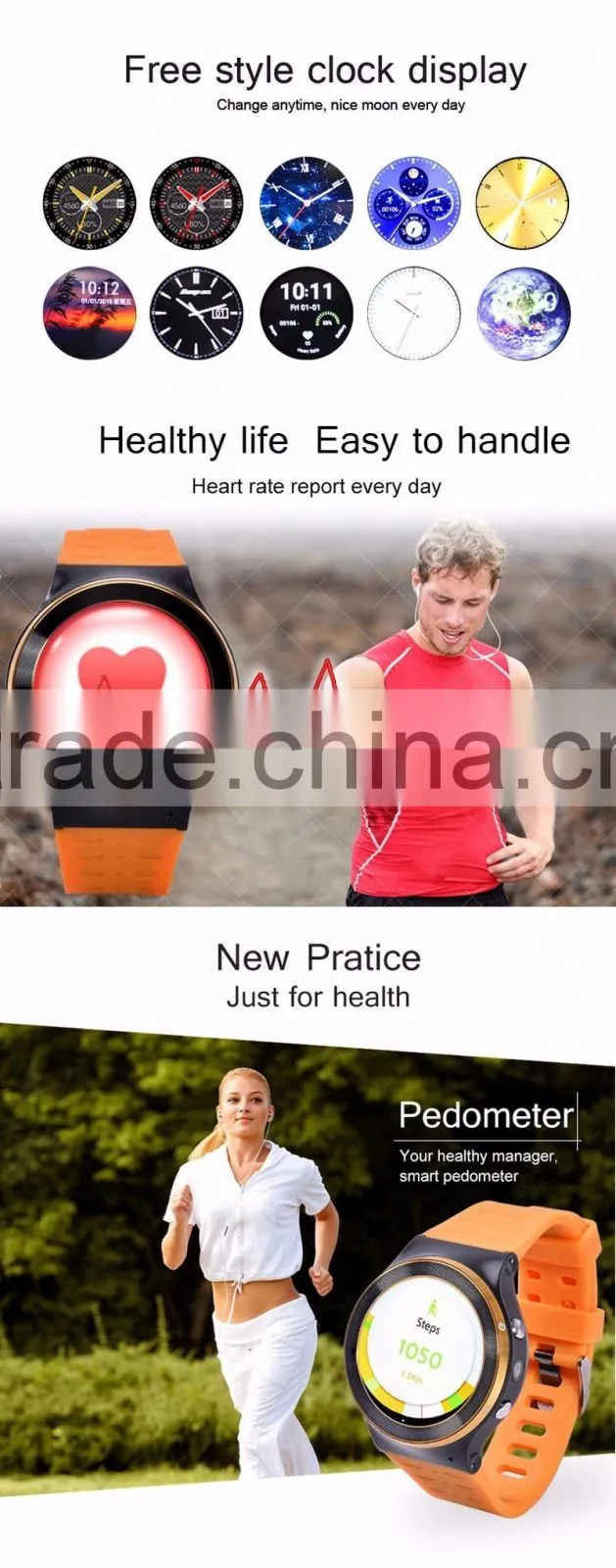 Quad Core 3G smart watch S99 Bluetooth Smart Watch 8G Wrist Phone With BT 4.0 GPS WIFI Andriod V5.1 GPS
