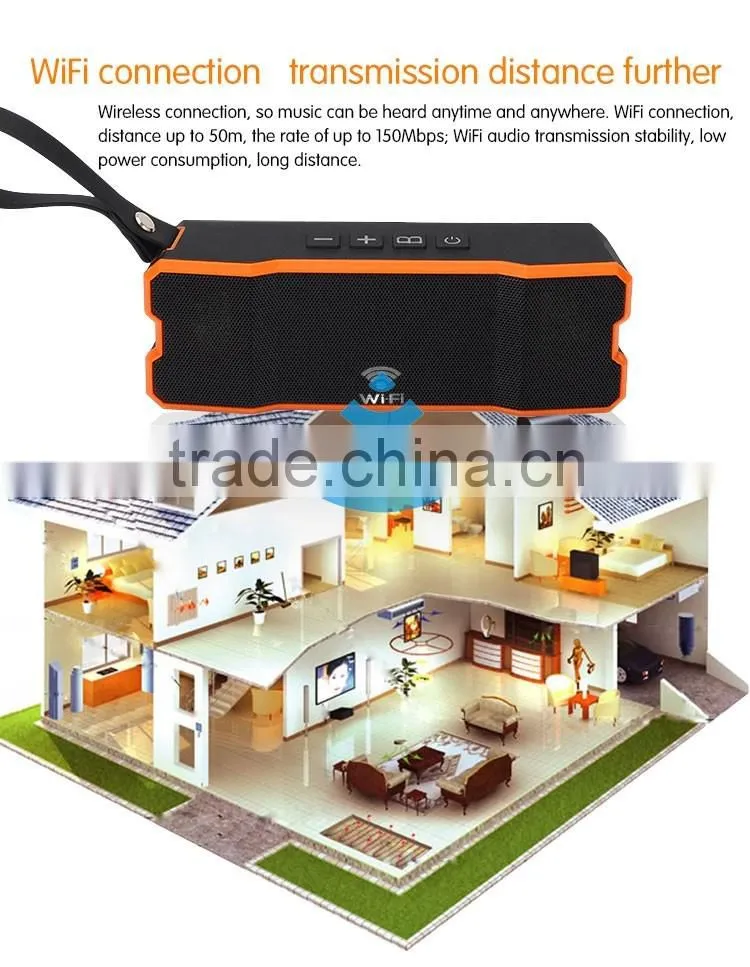 wireless waterproof WiFi speaker for new products, portable mini Wi-Fi speaker
