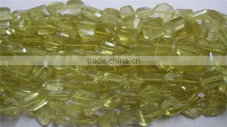 Lemon Quartz Nugget Faceted