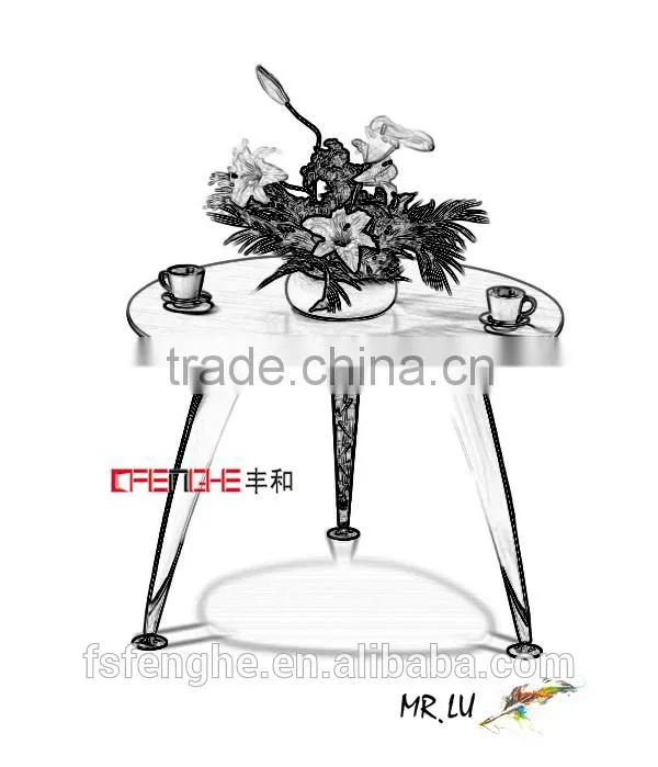 hot selling round coffee table wood