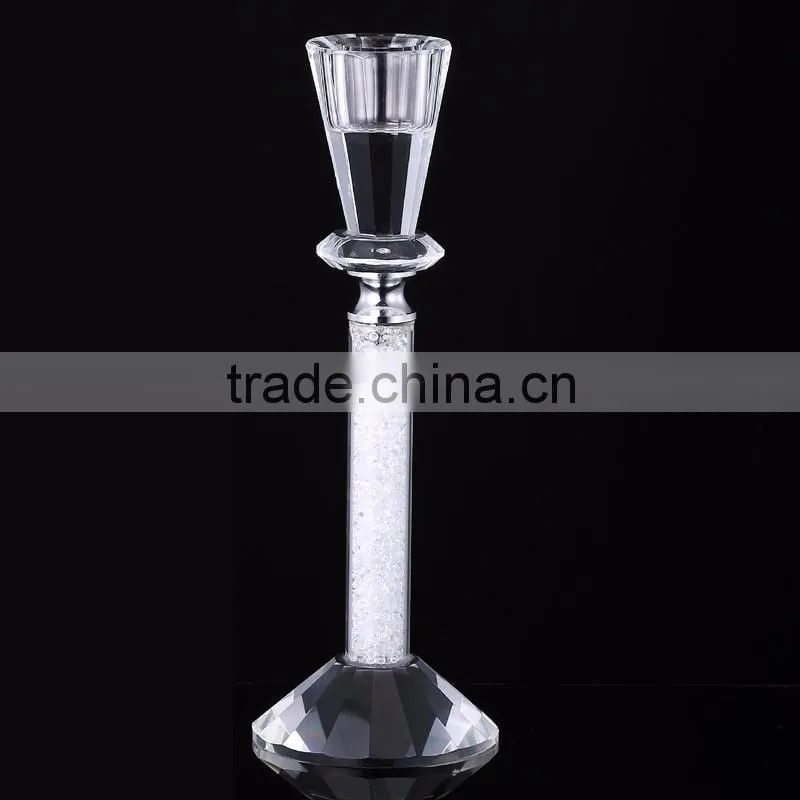 wholesale hanging ball shape crystal glass candle holder for decoration