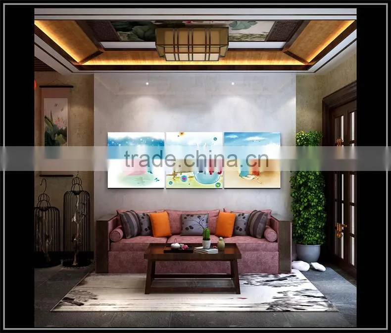 wholesale wall painting with animal oil painting of home decoration to kids bedroom