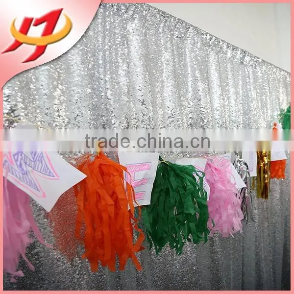 Decoration Silver Sequin Backdrop Background For Wedding/Birthday