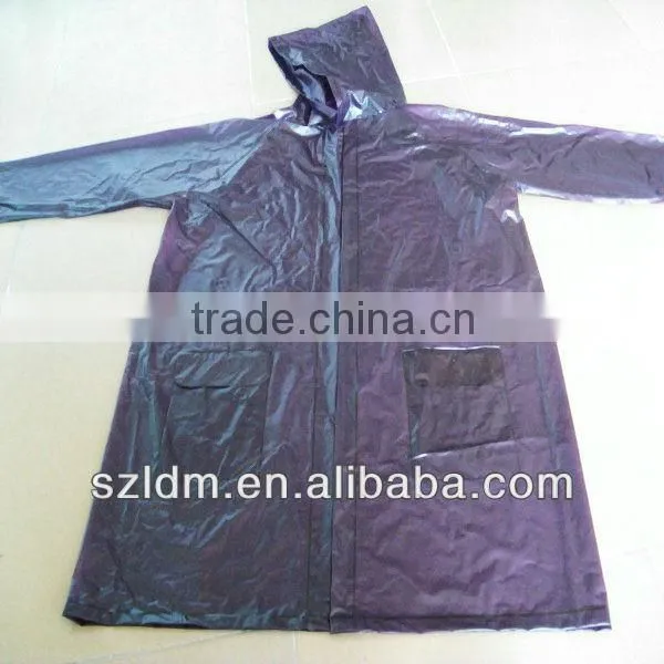 2014 transparent pvc rainwear raincoat in bag adult pocket raincoat