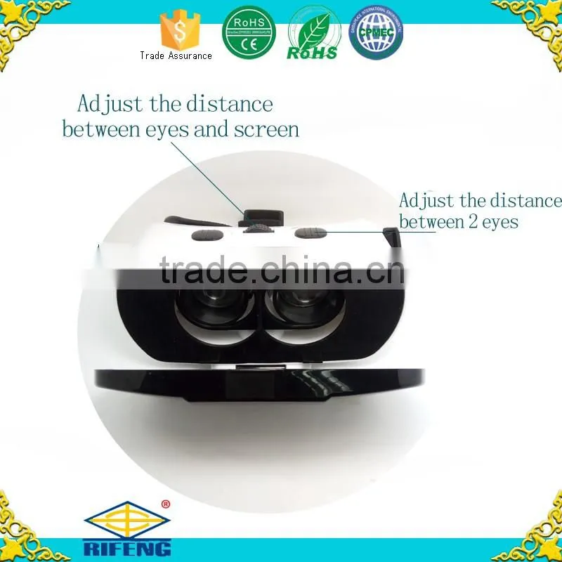 2016 Hot Selling Virtual Reality Glasses Plastic Google Cardboard 3D VR Box 2.0