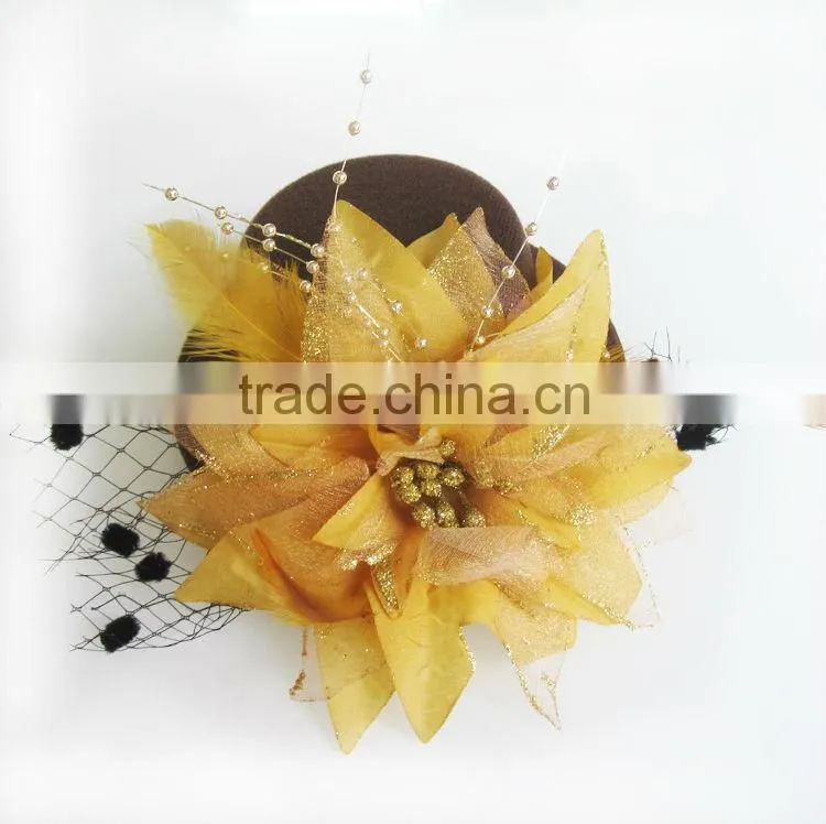 MYLOVE flower top hat with clips bridal fascinator MLXM029
