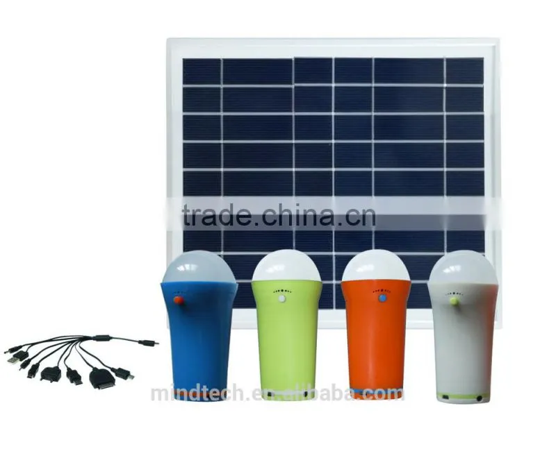 renewable solar led lamp/solar home system for 3w led lights /portable solar lighting kit with lithium battery