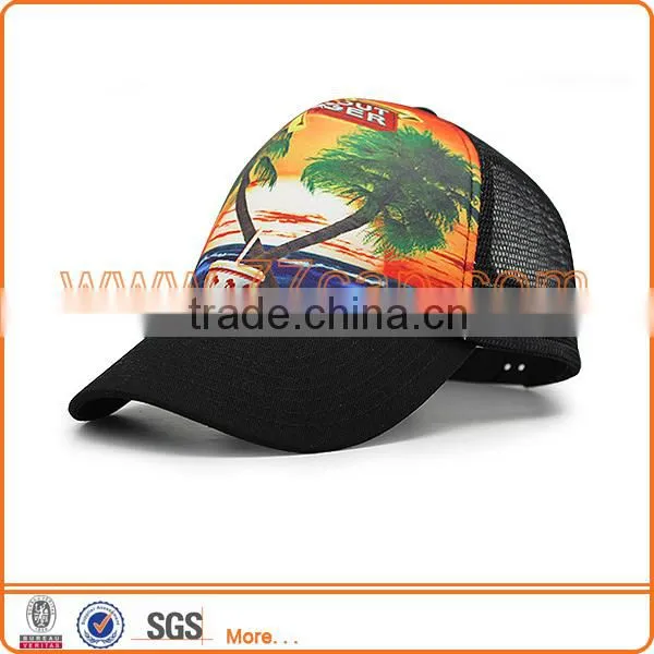 Trendy 5 Panel Screen Print Trucker Cap Trucker Hat