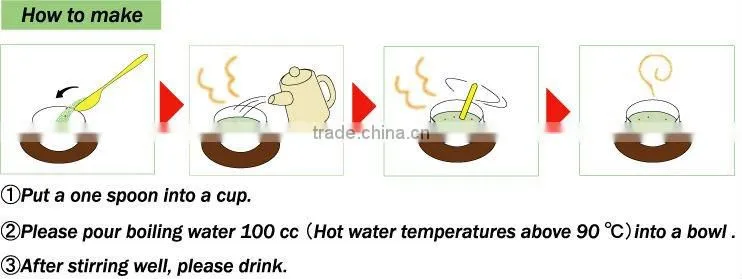 Instant low calorie ume plum seaweed kelp tea soup in 40g can